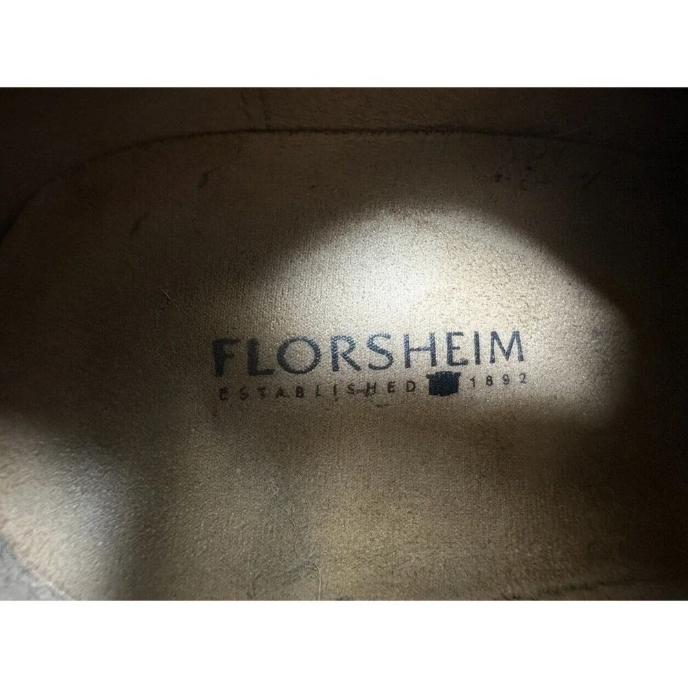 Florsheim Men Dark Brown Leather Bicycle Toe Derby Lace Up Dress Shoes Size 10 D